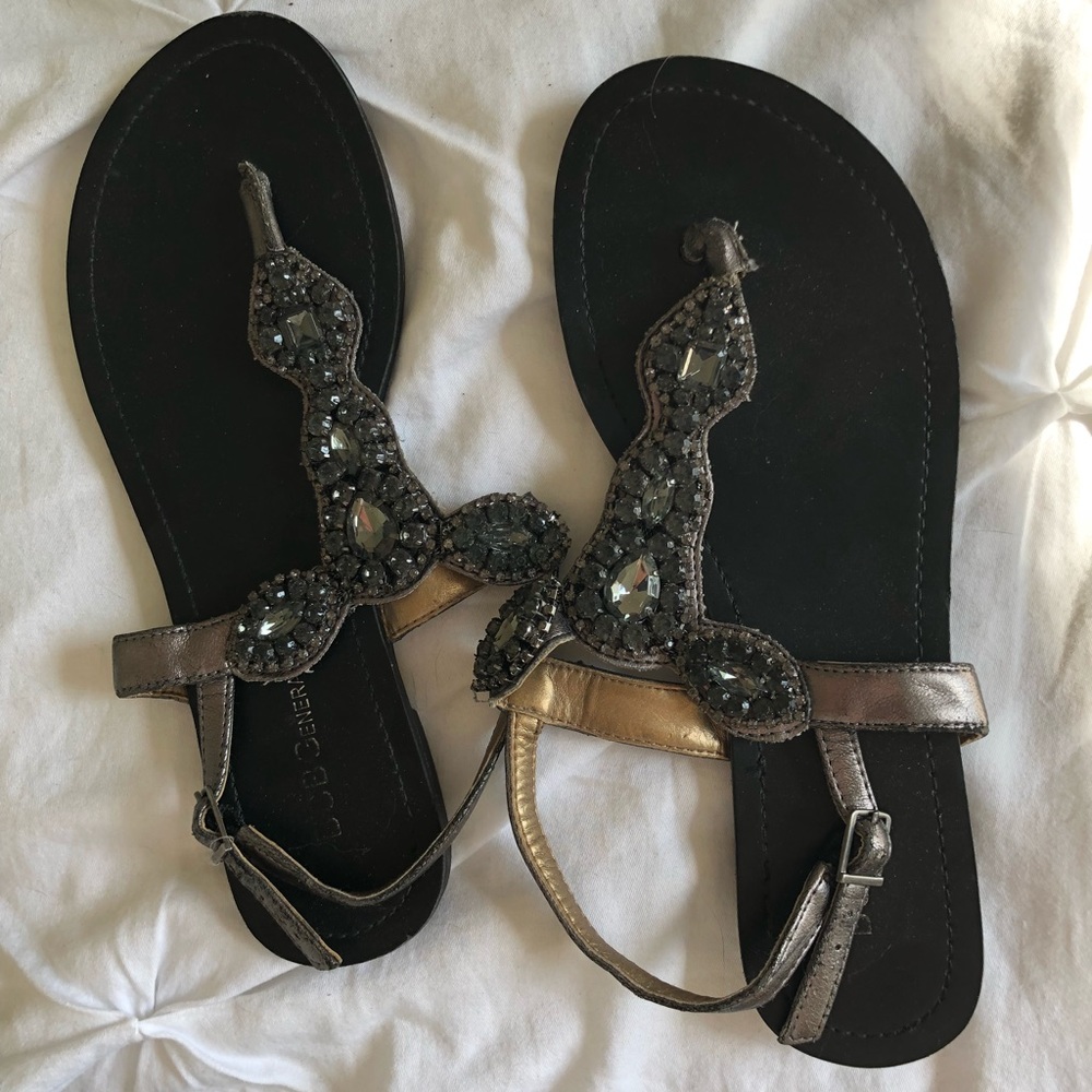 BCBGeneration beaded sandals size 6